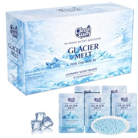 In-Wash Scent Beads Laundry, Scent Beads like Glacier Melt, Laundry Beads, Laundry Scent Beads. up to 23 Washing Cycles, Individually Packaged, Suitable for Travel (23pcs X 30g, Glacier Melt)