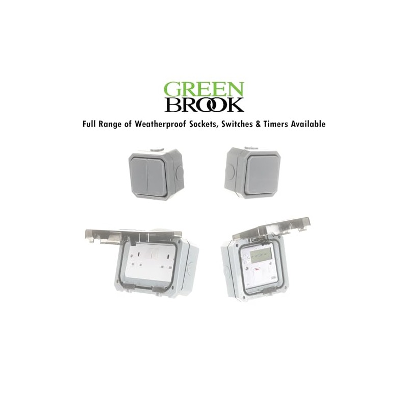 Greenbrook Weatherproof Switch Double Powerbreaker Quality IP66