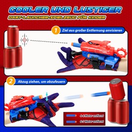 Braxel Toy from 4-12 Years Boys, Network Launcher Gloves Children's Birthday Gift Boy 5 6 7 8 9 10 11 Years Children's Toy from 5-12 Years Outdoor Toy for Children