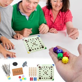 LYSSIID Gonggi Game,Korean Traditional Play Game Set,Juguete De Entrenamiento De Coordinación Mano-Ojojuego del Gonggi,Juego Coreano Ddakji,Jegi Chagi,Paeng-Y,Biseokchigi (Juegos Coreanos-B)