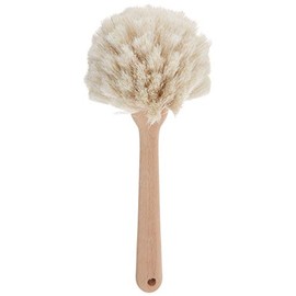Fox Run Kitchen Brush, Natural Horsehair Fiber Dish and Glass Brush, 10" | Easily Clean Bottles & Hard To Reach Dishware | Kitchen Cleaning Essential 