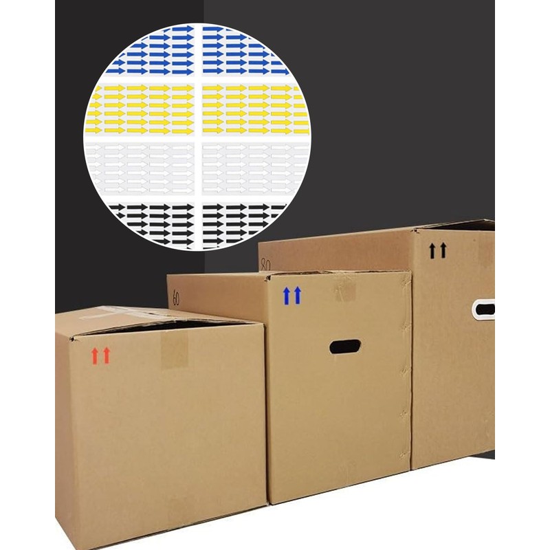 TPZORJX Pack of 360 Small Stickers, Small Arrow Sticker Label,
