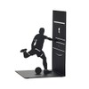 balvi Goal Kick Bookend Black Bookend for Books on Shelf