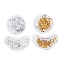 Beavorty 4pcs Gel Pads Gel Gel Eye Gel Eye Covers for Facials Under Eye Patches Eye Pads for Dark Circles Sequins Gel Eye Pads Gel Patches Anti-aging Bag Remover