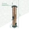 Wildlife Friend, 30 cm Grain Bird Feeder, Green, with 4