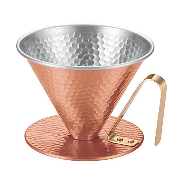 Copper Coffee Dripper (Large), Hammered, 4222