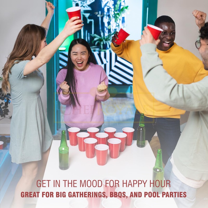 CHEF ROYALE red Cups (25, 12)