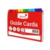 Silvine A6 Guide Cards in Plain White, Tabbed A-Z. Ref