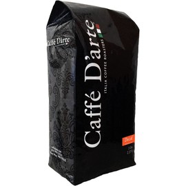 Caffe D'arte Decaf Whole Bean Espresso Coffee, 5 Pounds