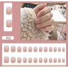 ncip01 False Nail Tip, Short Nail, Nail Tip, Cute, Plain,