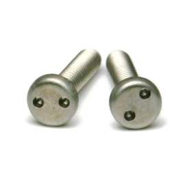 #6-32 x 1/2" Spanner Security Pan Head Tamper Resistant Machine Screws 18-8 Stainless Steel Qty 25