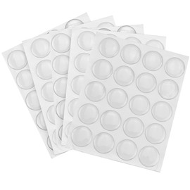 Enenes 100 PCS Epoxy Stickers, 1 Inch Clear Dome Adhesive Seal Stickers for Bottle Caps Pendant Necklace Jewelry Art Craft Hair Bows Scrapbook Card Making (Clear，Round)