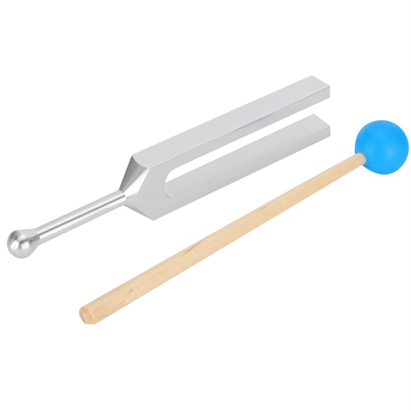 528HZ Aluminum Alloy Tuning Fork Wood Hammer Sound Healing Therapy