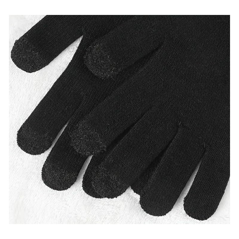 ASD Accessories Mens Knitted Touch Screen Gloves Thinsulate Lined Full