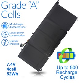 XPS 13 9350 9343 90V7W JD25G Battery for Dell XPS13 XPS 13 9343 9350 P54G P54G001 P54G002 13-9350-D1508G 0RWT1R 0DRRP 0N7T6 DIN02 00N7T6 JHXPY JHXPY53 5K9CP RWT1R 0JHXPY 451-BBMK 090V7W 13D-9343-3708