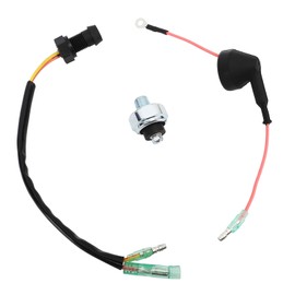 Oil Pressure Sensor with Indicator Light Engine Oil Pressure Sensor for 9.9‑15HP Outboard 65W‑85410‑01 62Y‑82504‑10 66M‑82127‑10