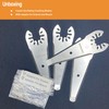 HEMUNC Oscillating Scraper Blades for Caulk Adhesive Sealant Removal for
