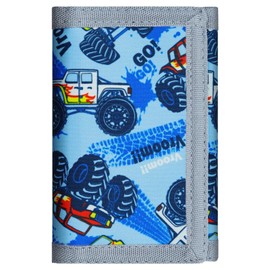 Leehoom Kids Wallet for Boys, RFID Trifold Canvas Outdoor Sports Wallet for Kids,Kids Festivals gifts,Birthday Gifts Wallet - Kart