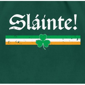 Shirtracer - Gym Bag Backpack - St. Patricks Day - Slàinte Irish - Cheers to Your Wellbeing, 01 Dark Green, Unit size