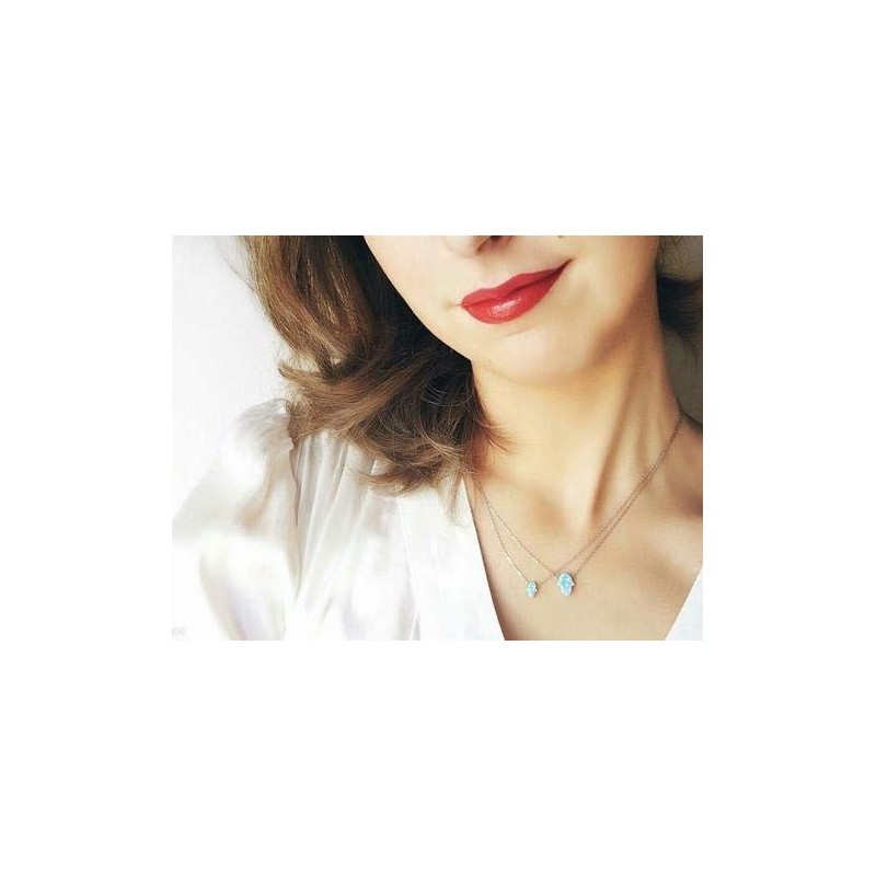 MYSTIC JEWELS by Dalia - Fatima Hand Pendant Necklace 925