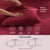 Burgundy Pillow Cases 2 Pack | Standard Pillow Cases 50x75