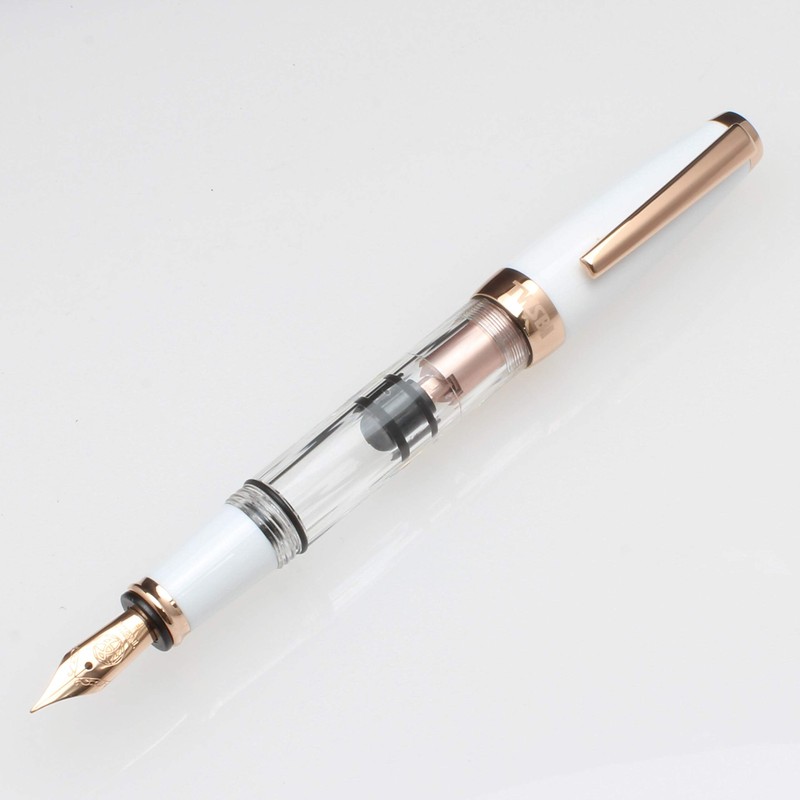 Twisbee Diamond Mini Fountain Pen White Rose Gold 2