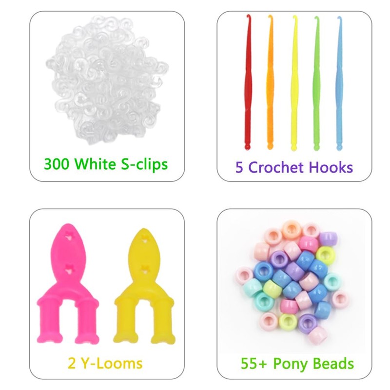Qtopun 5800+ Loom Rubber Bands for Bracelet, Bracelet Making Supplies