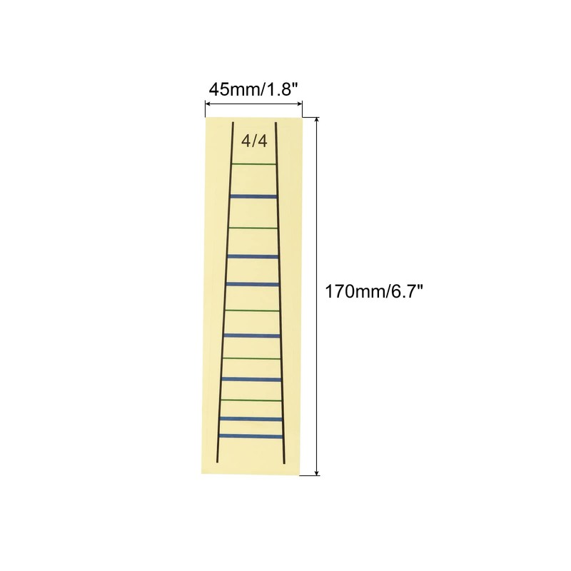 sourcing map 4/4 Violin Finger Position Markers Stickers Violin Fret
