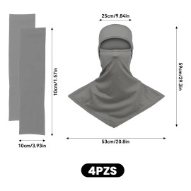 2par Pasamontañas Balaclava Grande Máxima Protección Sol 4x4