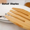 Wooden Salad Servers,Salad Hands,Wood Salad Tongs for Serving, Great for