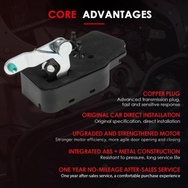 CCIYU Rear Right Passenger Side Door Lock Actuator Compatible For Dodge Ram 1500 2500 3500 1998 1999 2000 2001 2002, Lower Door Latch Rear Door Lock Latch Actuator, Replace 55275100