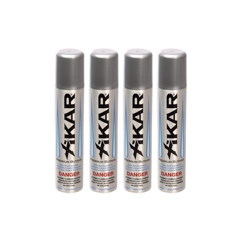 Xikar Premium Butane Fuel Refill with 0 Impurities 1.9oz 4