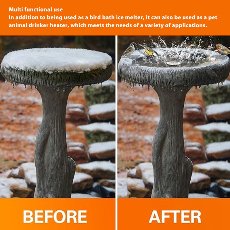 Bird Bath Heater 70W Rapid Deicing Constant Temperature Control Chicken