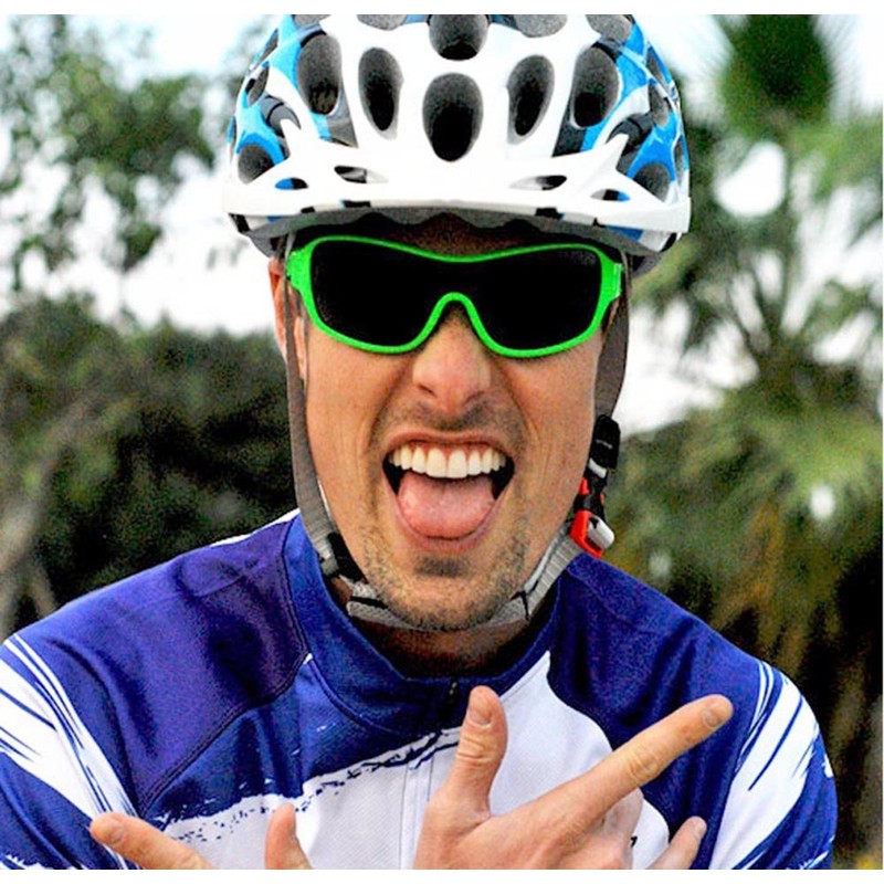 anteojos de sol deportivas, Negro, Large