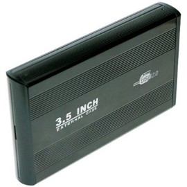 KesCom External USB Hard Drive Enclosure Metal 3.5 Inch (8.9 cm) USB 2.0 Black Only IDE