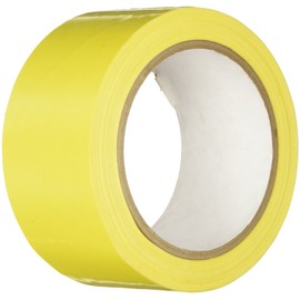 TapeCase TC414 0.375" X 72YD Yellow - UPVC, Yellow Bag Sealing Tape, 3/8" Wide, 72 yd. Length, Yellow (1 ROLL)