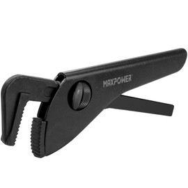MAXPOWER Pipe Wrench, 220mm/8.7inch Pipe Spanner Plumbers Spanner with MAX Opening Capacity 45mm