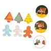 SAFIGLE 6pcs Christmas Gingerbread Man Bath Salt Balls with Essential