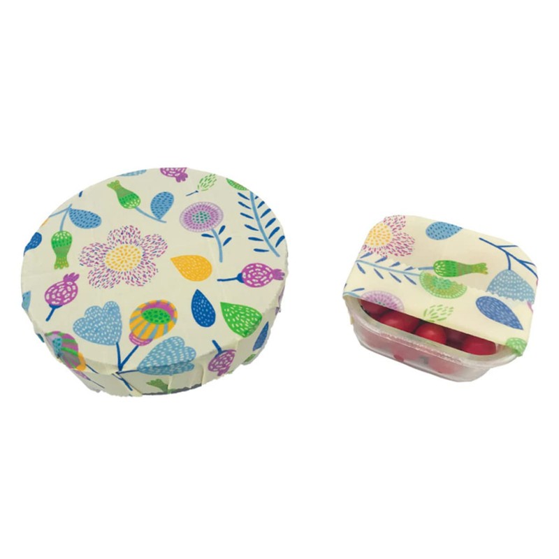KOMBIUDA 3pcs Wraps Reusable Sandwich Wraps Preservation Organic Cotton Assorted