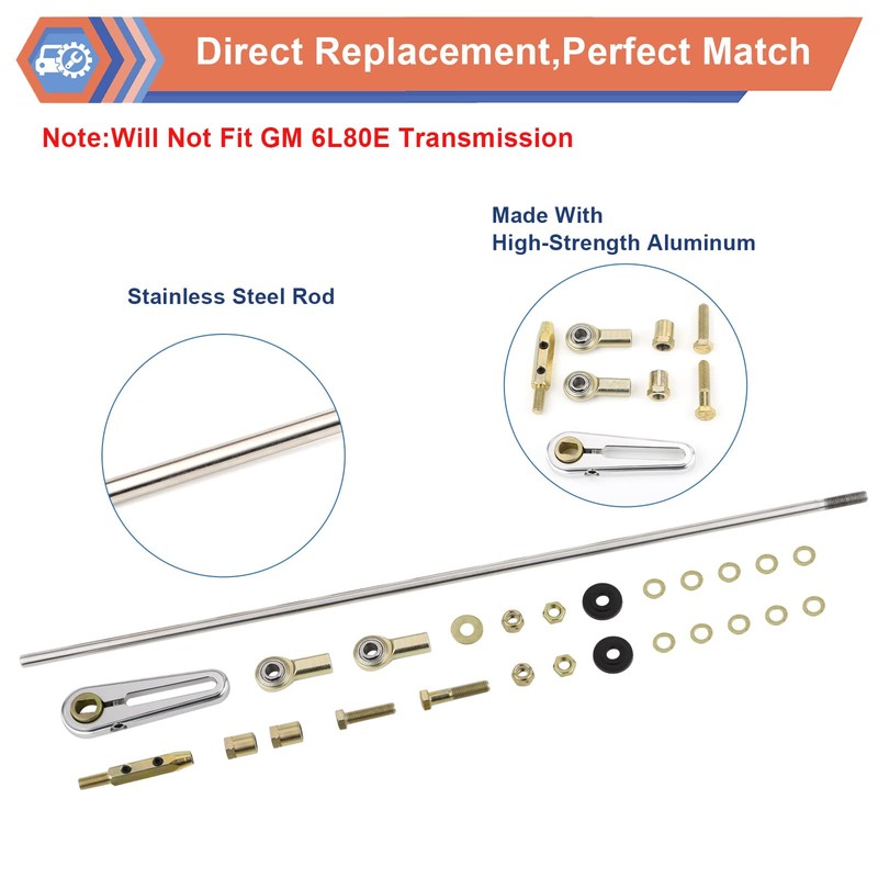 ZONFANT Upgrade Adjustable Transmission Column Shift Linkage Kit Compatible With