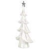 Mr Crimbo Christmas Tree Ornament Decoration White Ceramic Silver Star