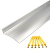 DAILISEN Aluminum Overhead Door Rain Drip Cap Guard for Exterior
