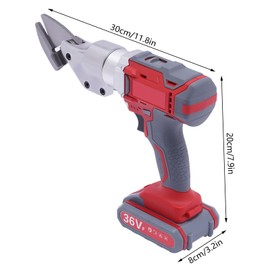 CUBELLIN Electric Metal Shears 36V Sheet Metal Shear Cutter with 2 Batteries Two-Speed Adjustment Electric Metal Cutter Cordless Electric Metal Shears for Cutting Stainless Steel, Aluminium