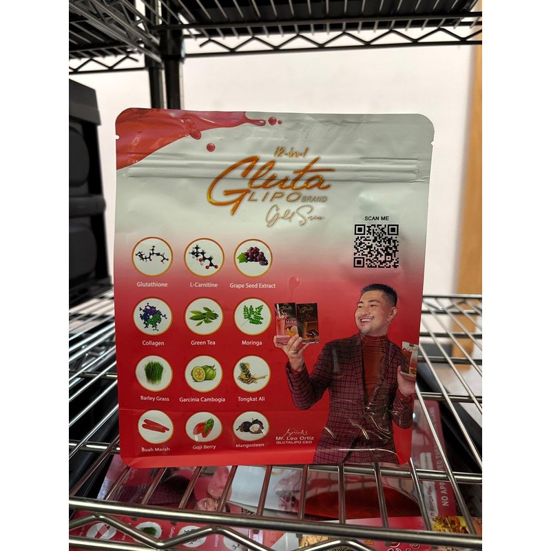 Glutalipo Gold Series Signature Mix Drinks (2 Boxes, Signature Red