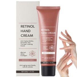 50G Retinol Anti-Aging Hand Cream,Firming Anti-Aging Hand Lotion,Relief Intense Moisture Hand Cream,Handcream for Very Dry,Retinol Moisturizer for Hands,Natural Moisturizer Handcream