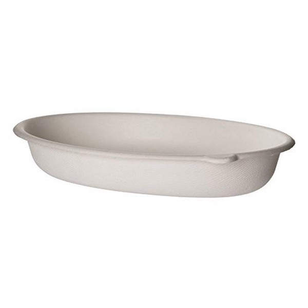Eco-Products, Inc EP-SCV32 Compostable Sugarcane Take-Out Container, 32 oz. Oval,