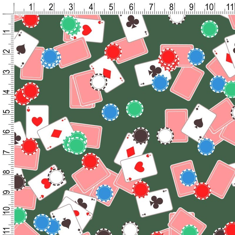 GRAPHICS & MORE Poker Chips and Ace Cards Pattern Gift