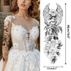 Aresvns Beautiful Spring Temporary Tattoo for Women and Girls (L19“xW7”),Full