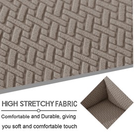 Eco-Ancheng Recliner Slipcovers 4-Pieces Lazyboy Recliner Covers Recliner Couch Covers Recliner Chair Cover Non Slip Reclining Slipcovers with Storage Pockets Furniture Protector for Living Room