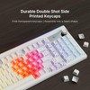 MEETION Wireless Gaming Keyboard, 98-Key Tri-Mode RGB Backlit, White